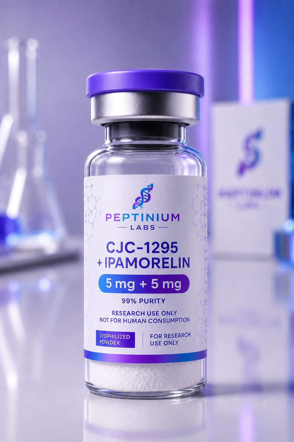 Flacon CJC-1295 + Ipamorelin — Research Use Only